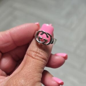 Gucci Silver Logo Ring